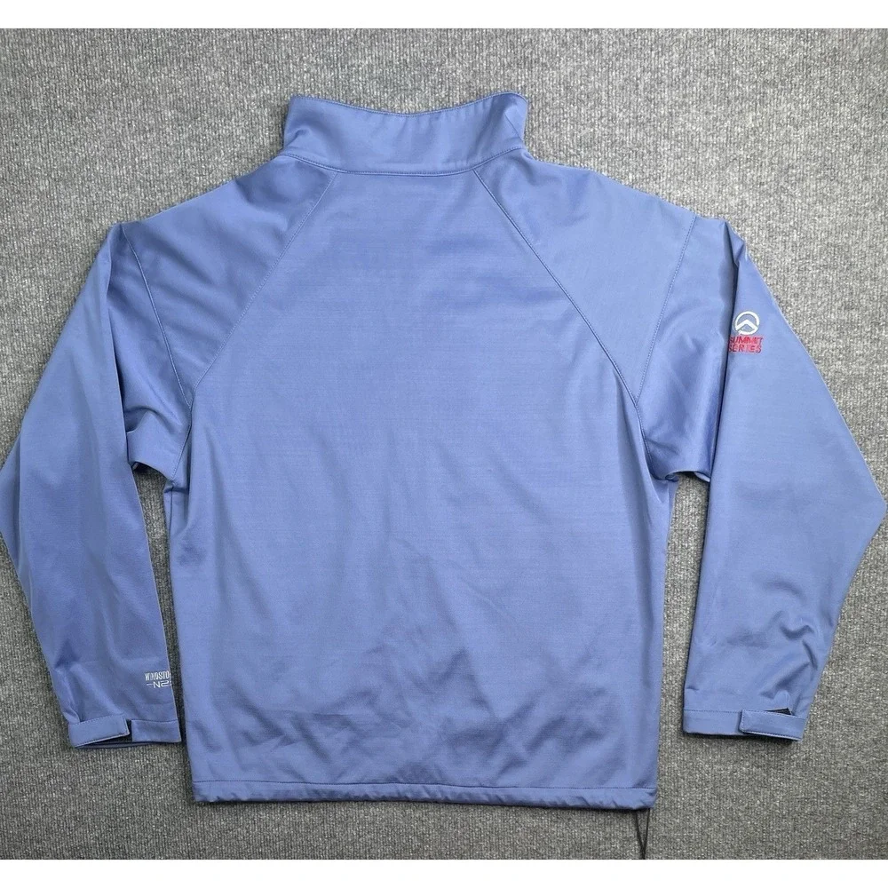 The North Face Jacket Mens L Blue Summit Series Windstopper N2S Softshell Zip
